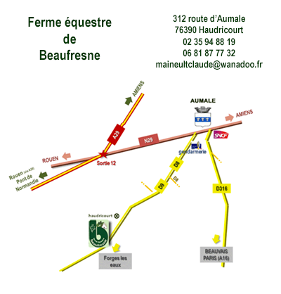 La ferme équestre de Beaufresne à proximité d'Aumale (76)